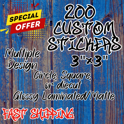 200 online Custom Stickers